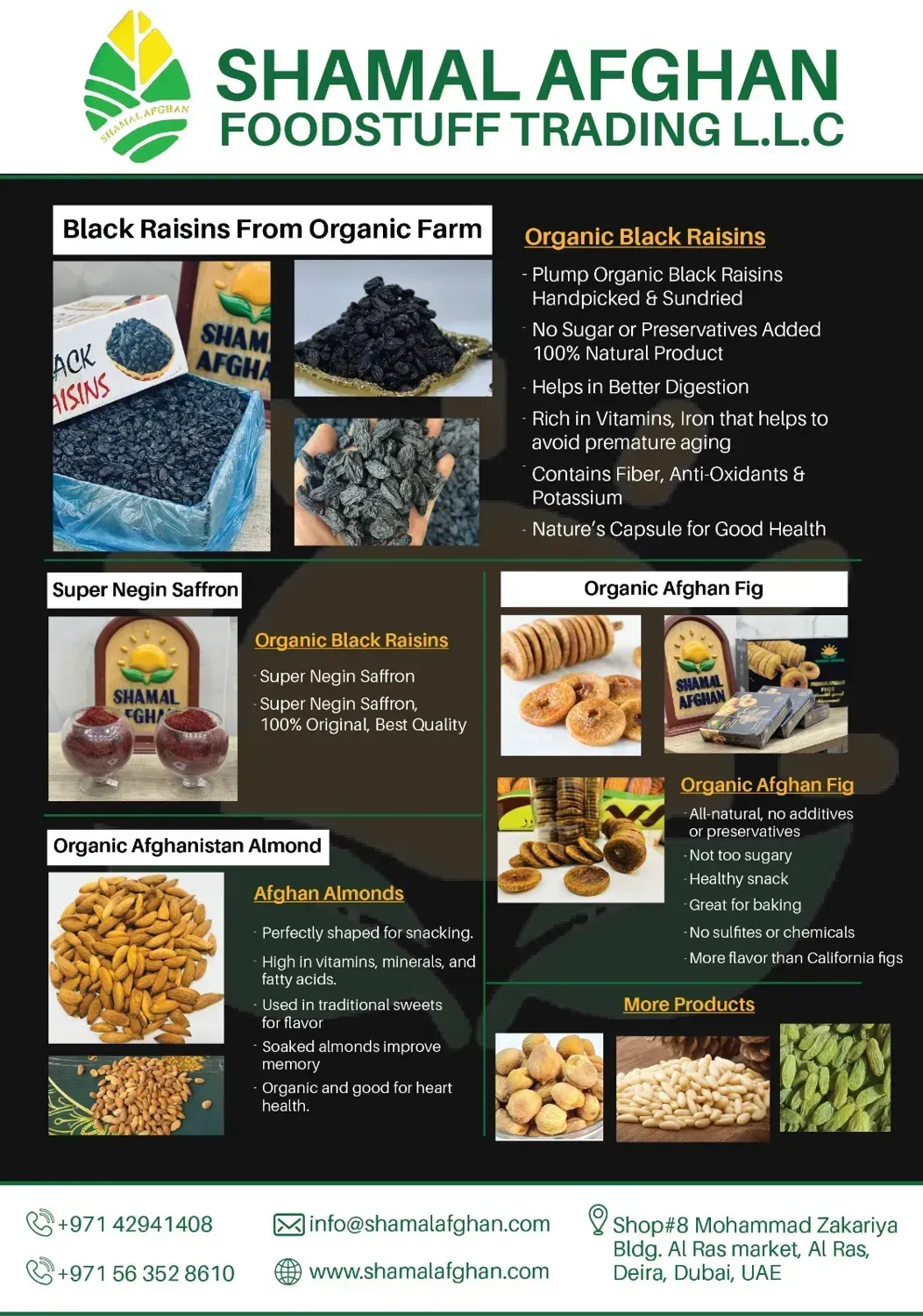 Shamal Afghan Foodstuff Trading LLC